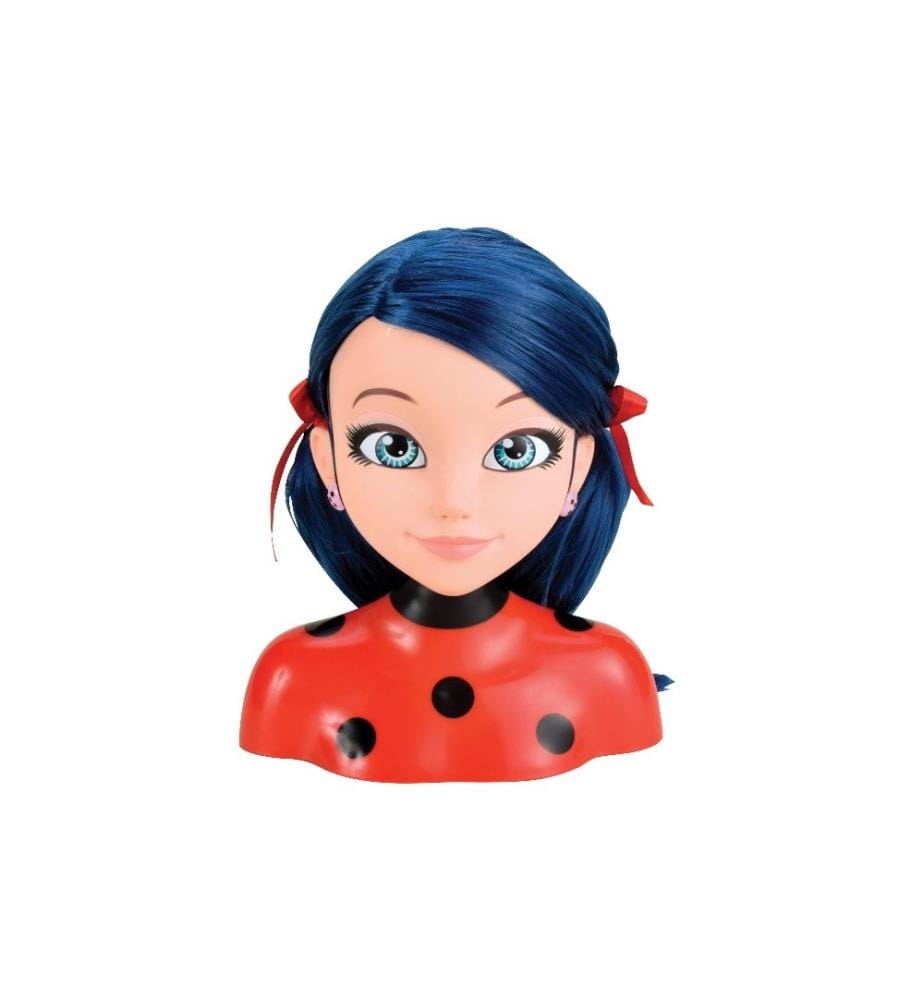 BANDAI - Beauté Miraculous Deluxe Tête à coiffer Ladybug Set