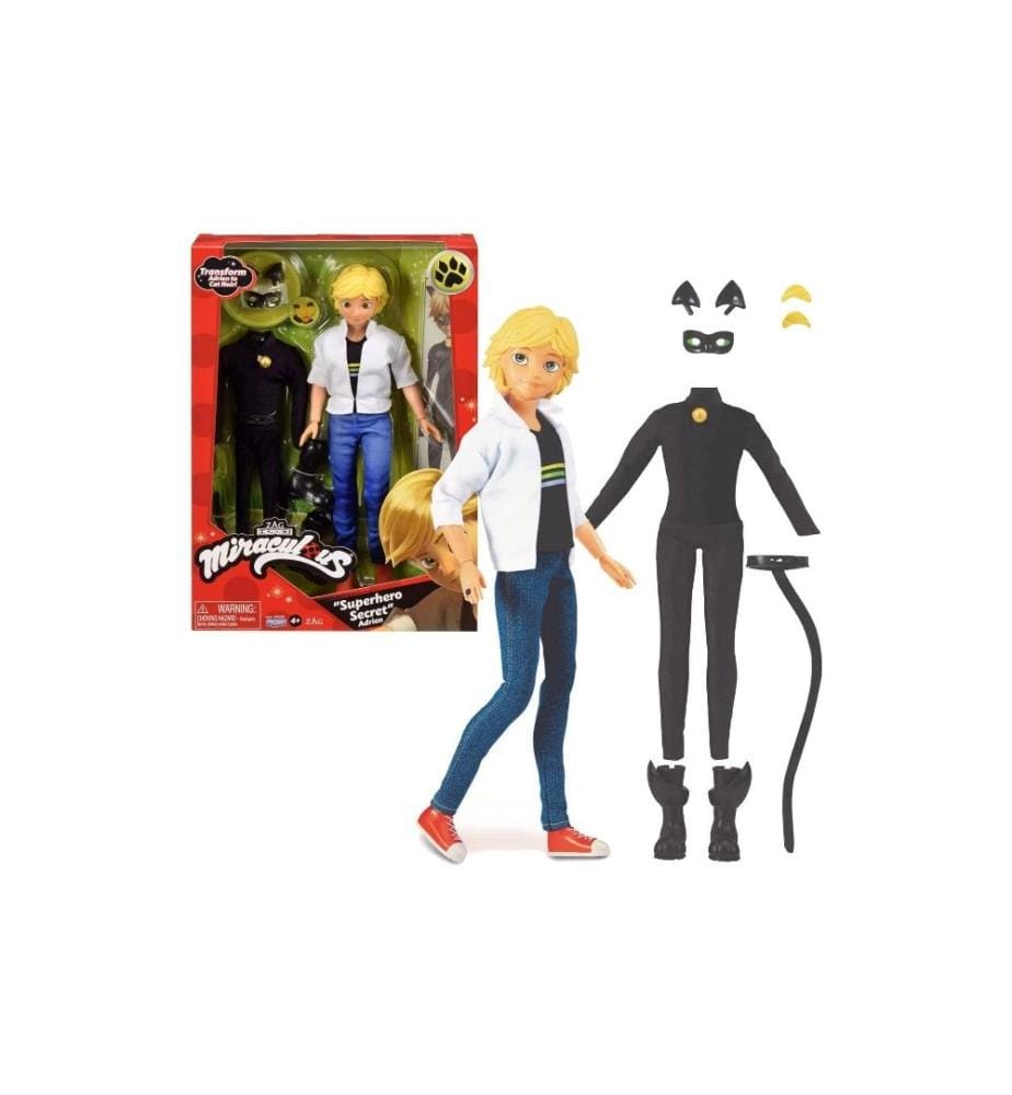BANDAI - Poupée Miraculous Adrien 26 cm