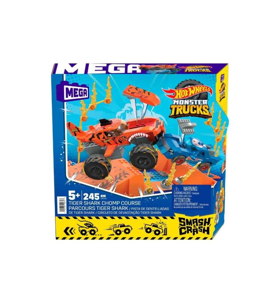 MEGA CONSTRUX - Hot Wheels Monster Trucks Tiger Shark Crash