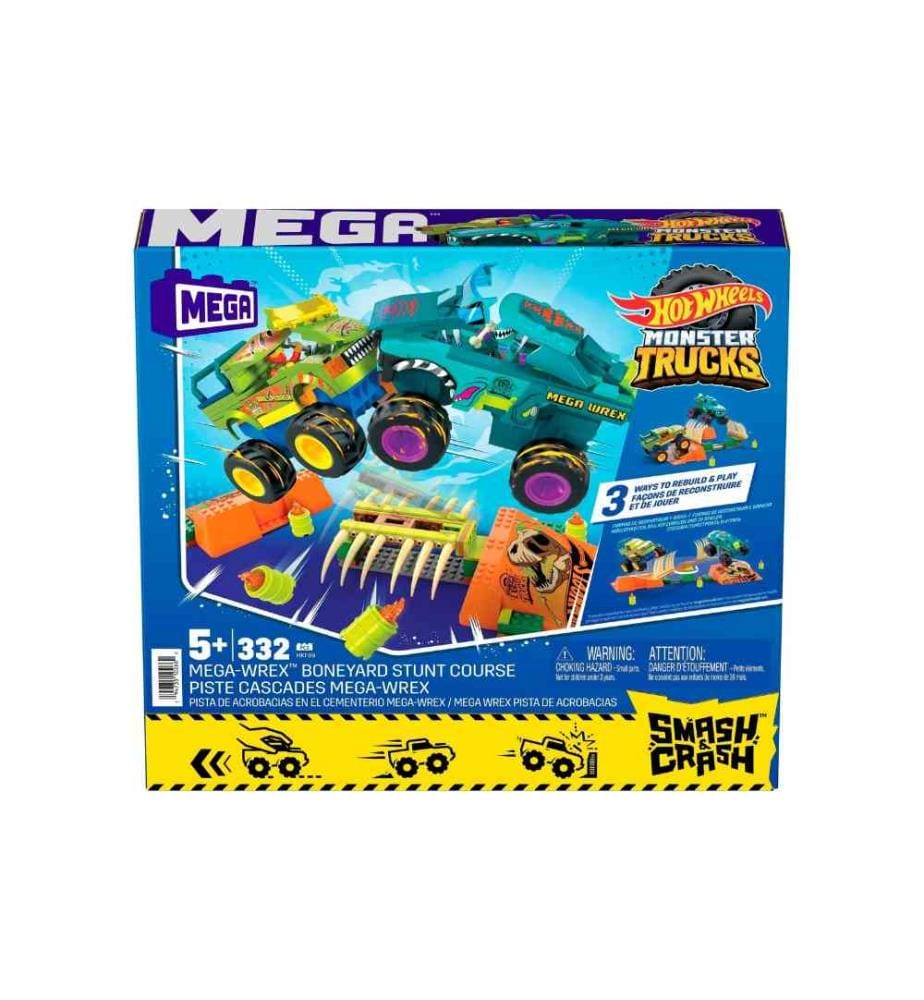 MEGA CONSTRUX - Hot Wheels Monster Trucks Mega-Wrex Boneyard Stunt Course