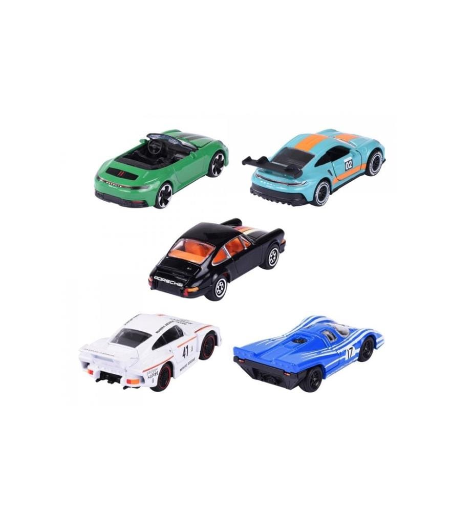 MAJORETTE - Action Cars Porsche Motorsport 5 Pieces Giftpack