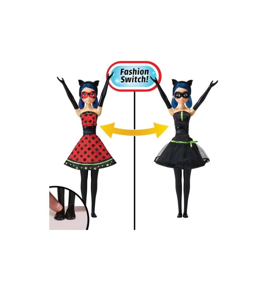 BANDAI - Poupée Miraculous: La transformation de Ladybug 26 cm