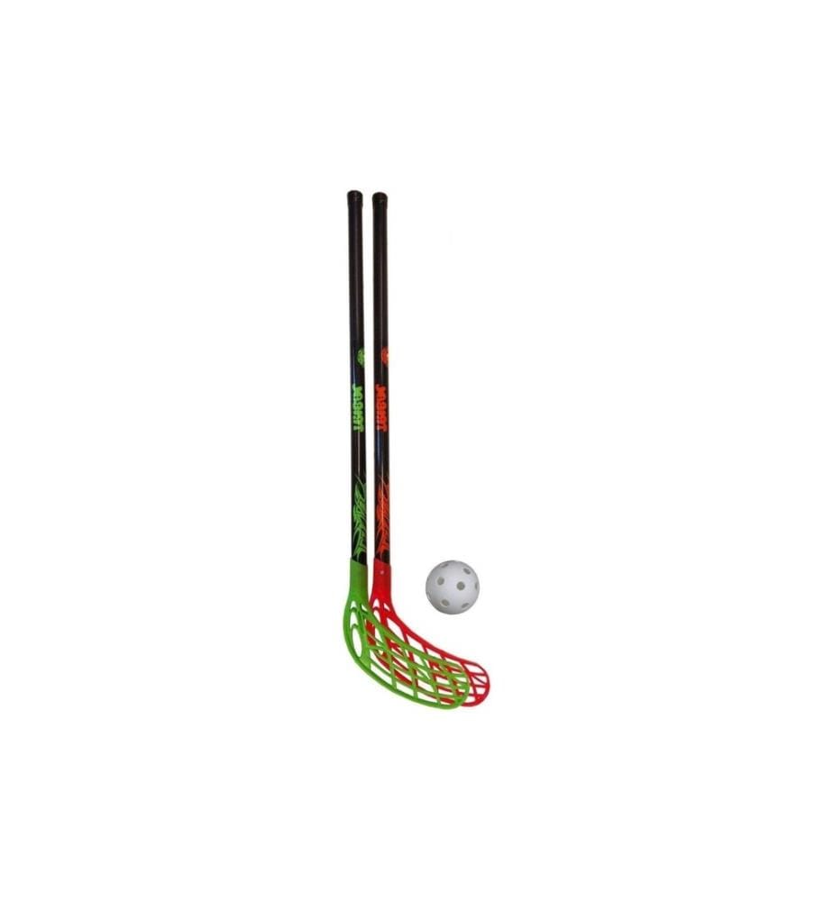 EUROSTICK - Kits d'unihockey Tribal Junior, 2 bâtons et 1 balle