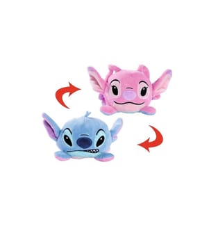SIMBA - Peluche réversible Disney Angel/Stitch 8 cm