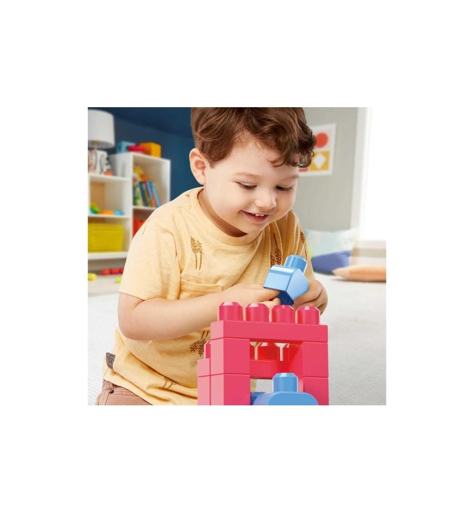 MEGA CONSTRUX - MEGA BLOKS Sac de briques rose (60 pièces)