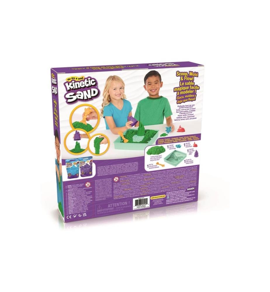 SPINMASTER - Sable Kinetic Sand Box Vert 454 g