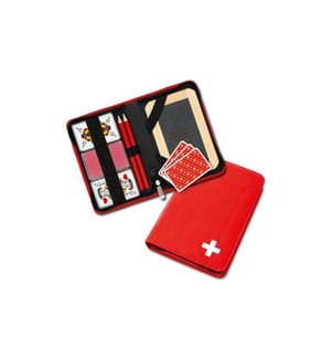 CARTA.MEDIA - Jass Etui avec motif de croix suisse