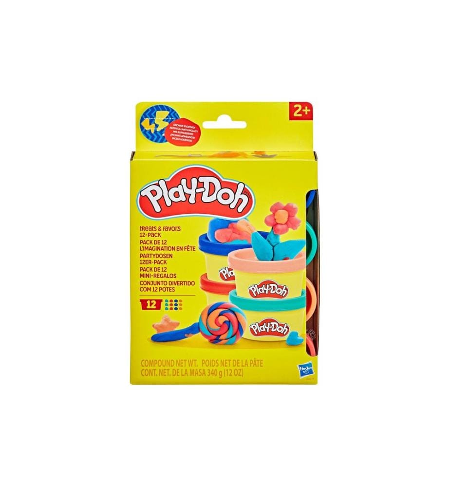 Play-Doh pots party 12er pack 12 mini-pots à 28 g, 4 couleurs