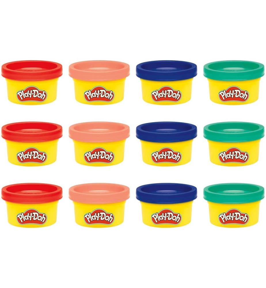Play-Doh pots party 12er pack 12 mini-pots à 28 g, 4 couleurs