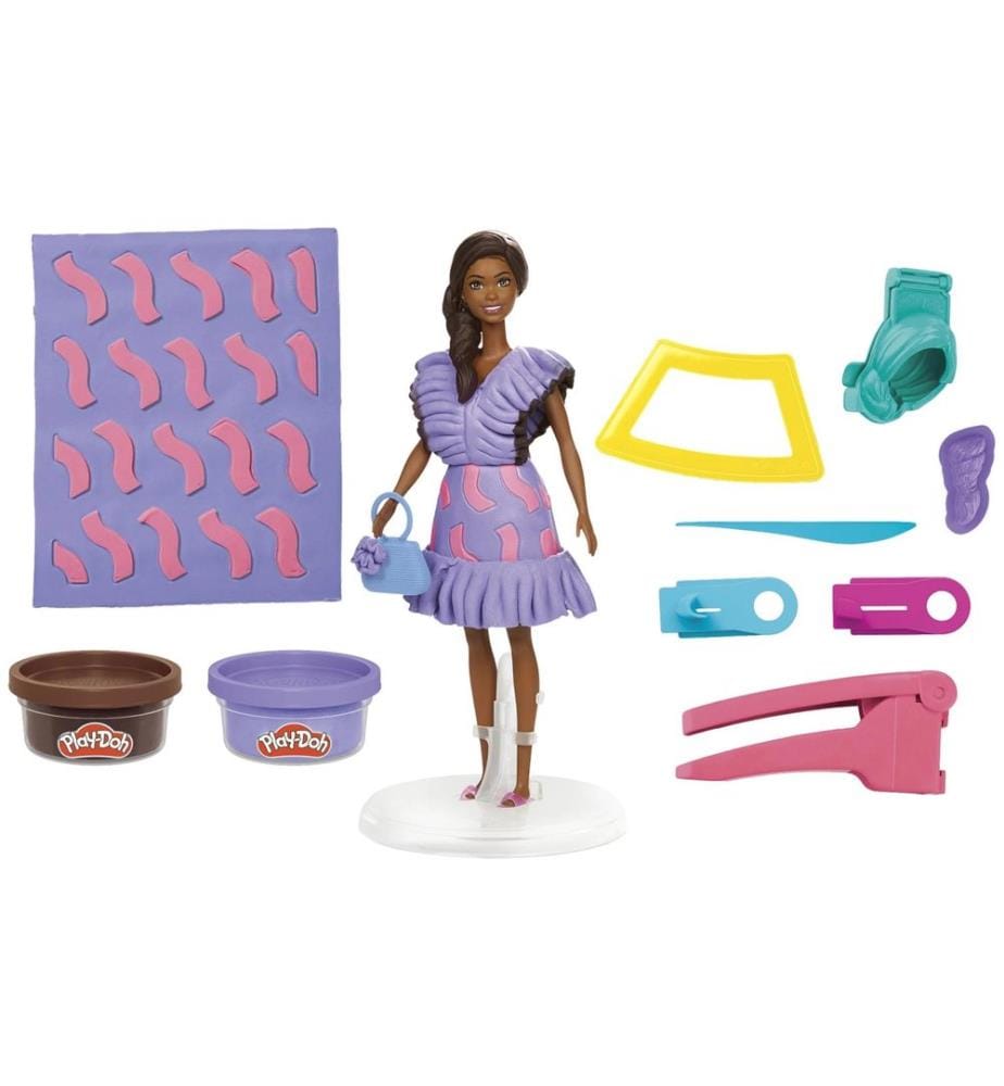 Play-Doh Jouet de pâte à modeler Barbie Volants et tresses