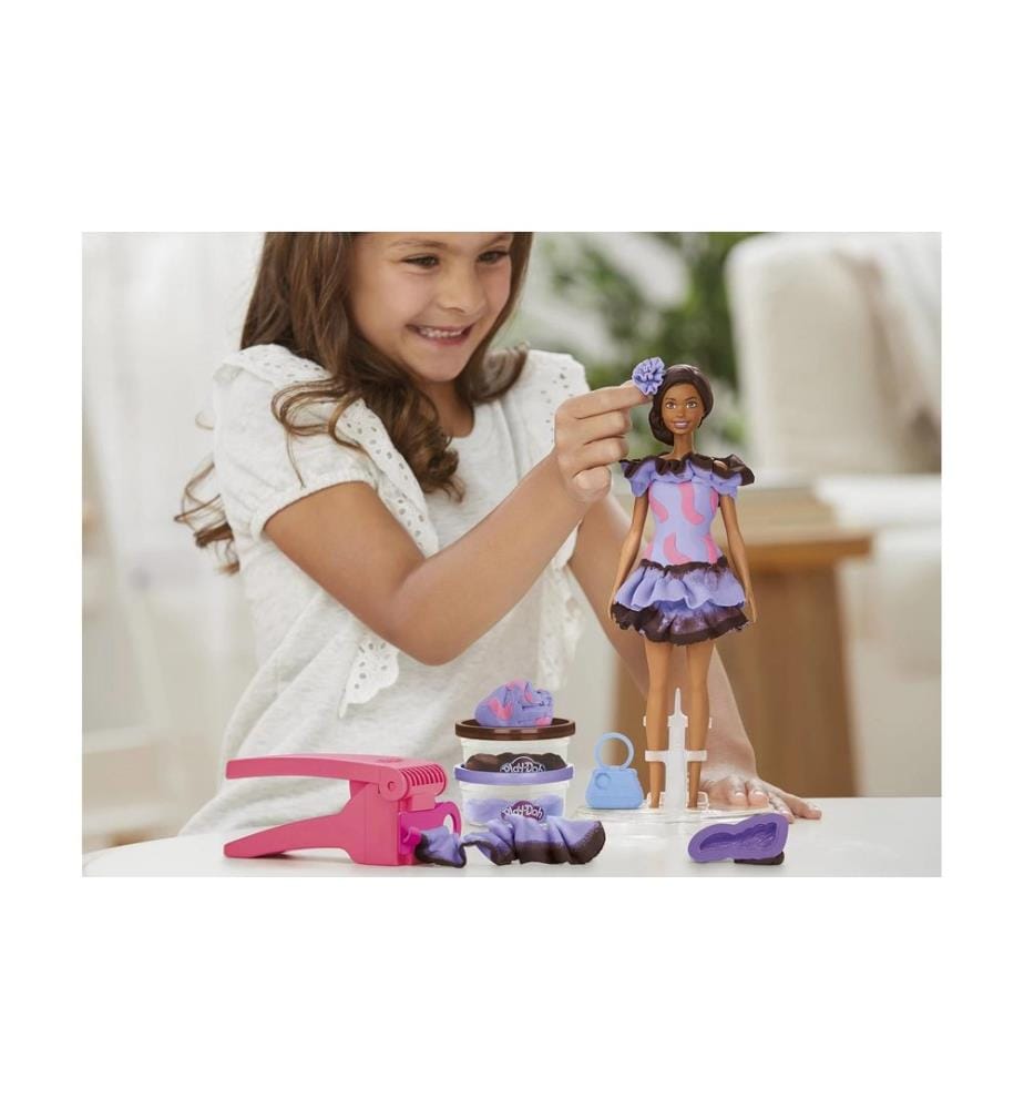 Play-Doh Jouet de pâte à modeler Barbie Volants et tresses
