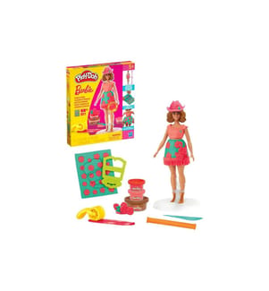 Play-Doh Jouet de pâte à modeler Barbie Fleurs et franges