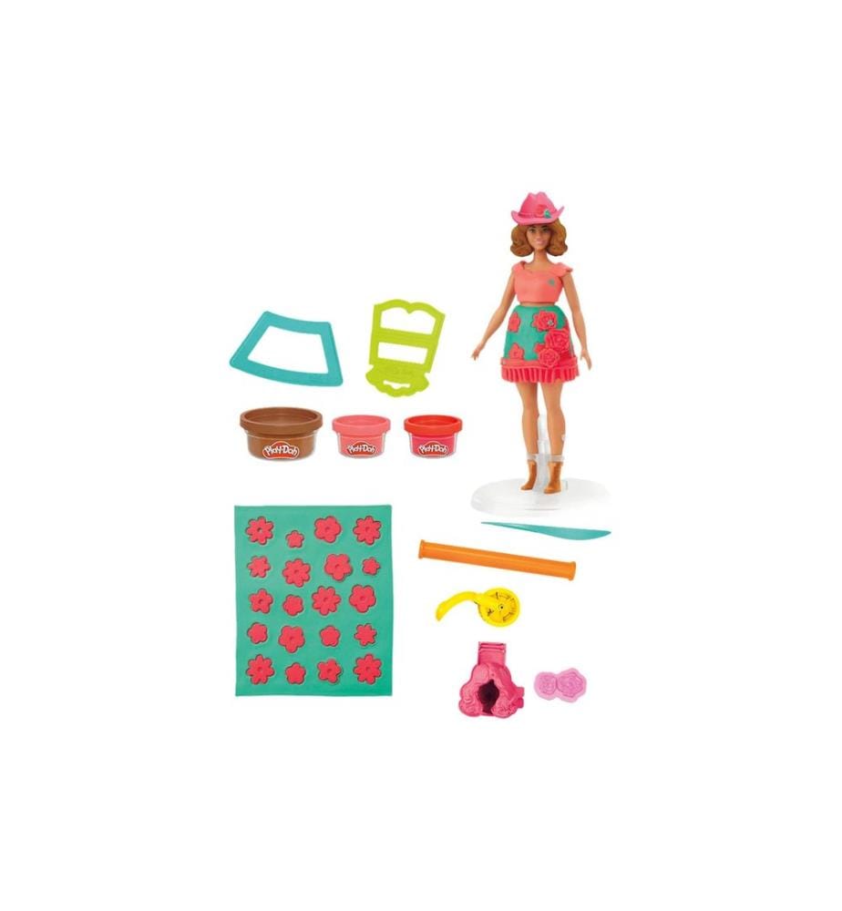 Play-Doh Jouet de pâte à modeler Barbie Fleurs et franges