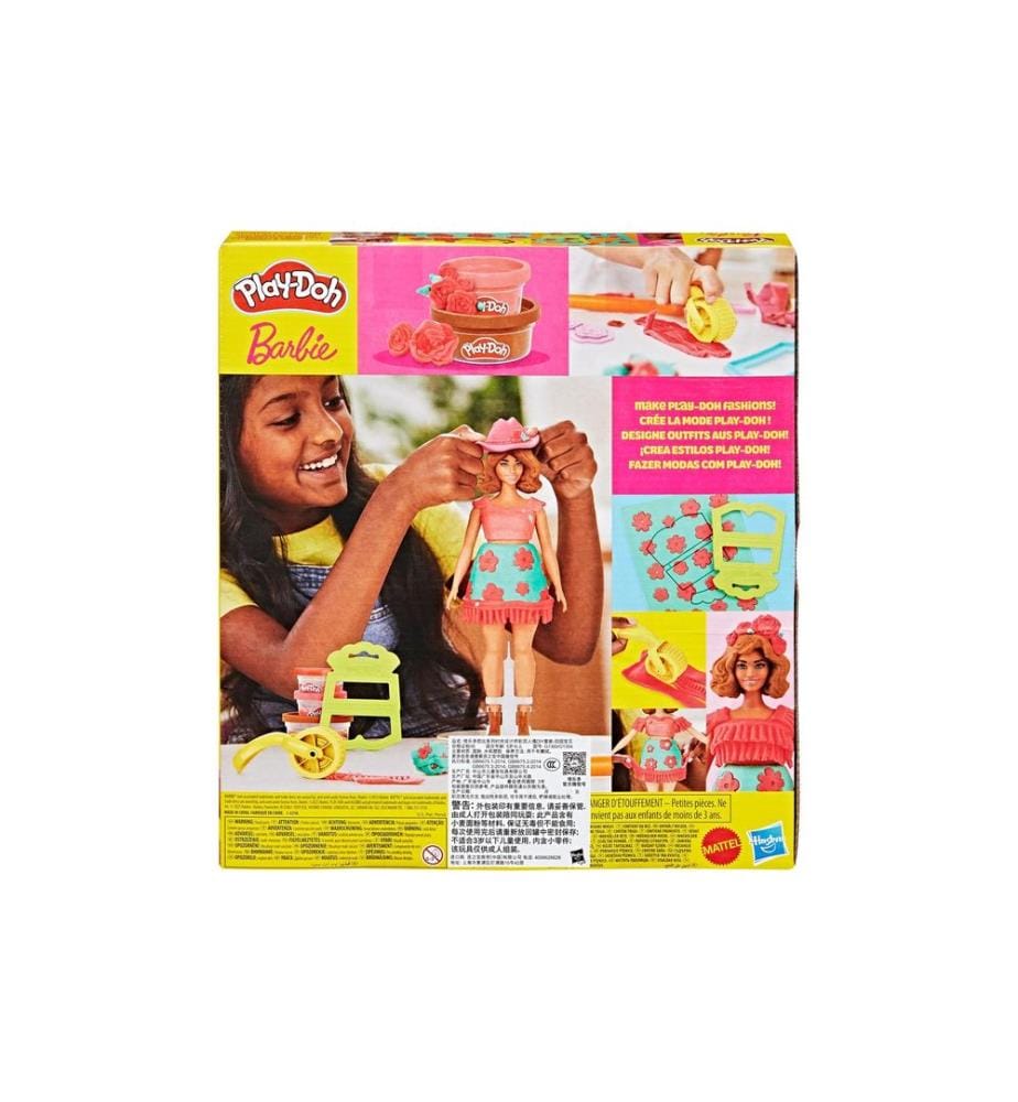 Play-Doh Jouet de pâte à modeler Barbie Fleurs et franges