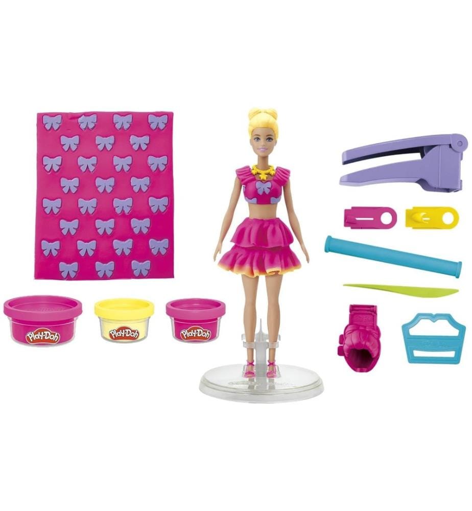 Play-Doh Jouet de pâte à modeler Barbie Volants et noeuds Poupée