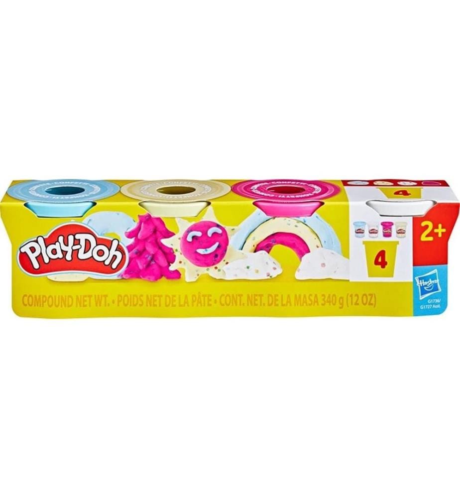 Pâte à modeler Play-Doh lot de 4 Confettis