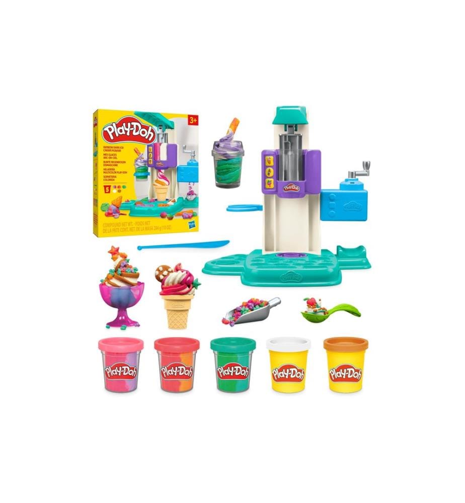 Play-Doh Jouet de pâte à modeler Machine à glace arc-en-ciel