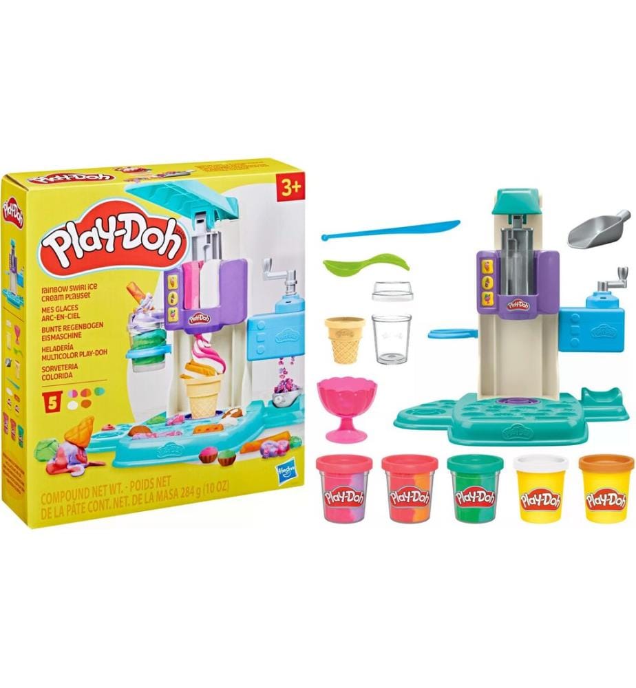 Play-Doh Jouet de pâte à modeler Machine à glace arc-en-ciel