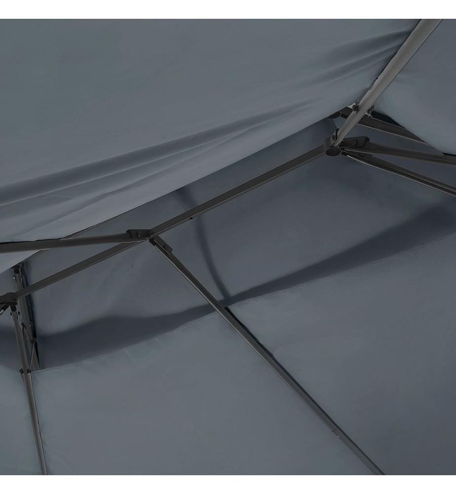 Pavillon COLOS Metall 400 cm 300 cm Graphitgrau