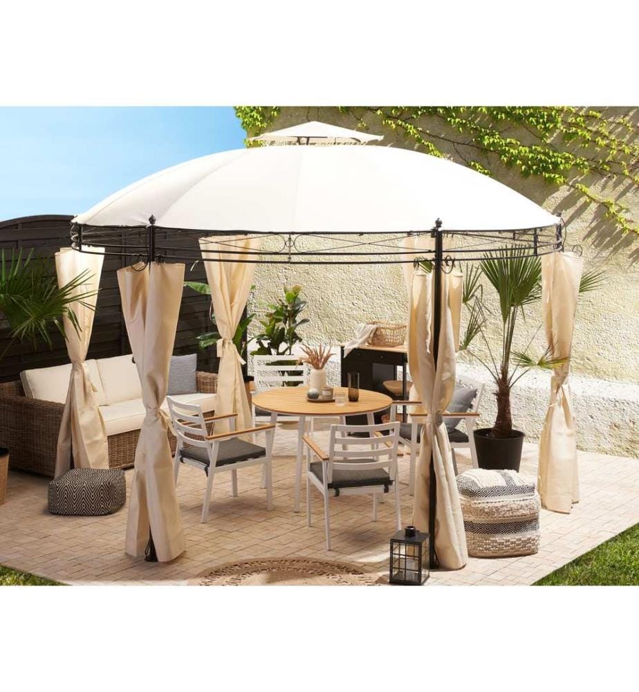 Pavillon SAFARA Metall 368 cm 368 cm Beige