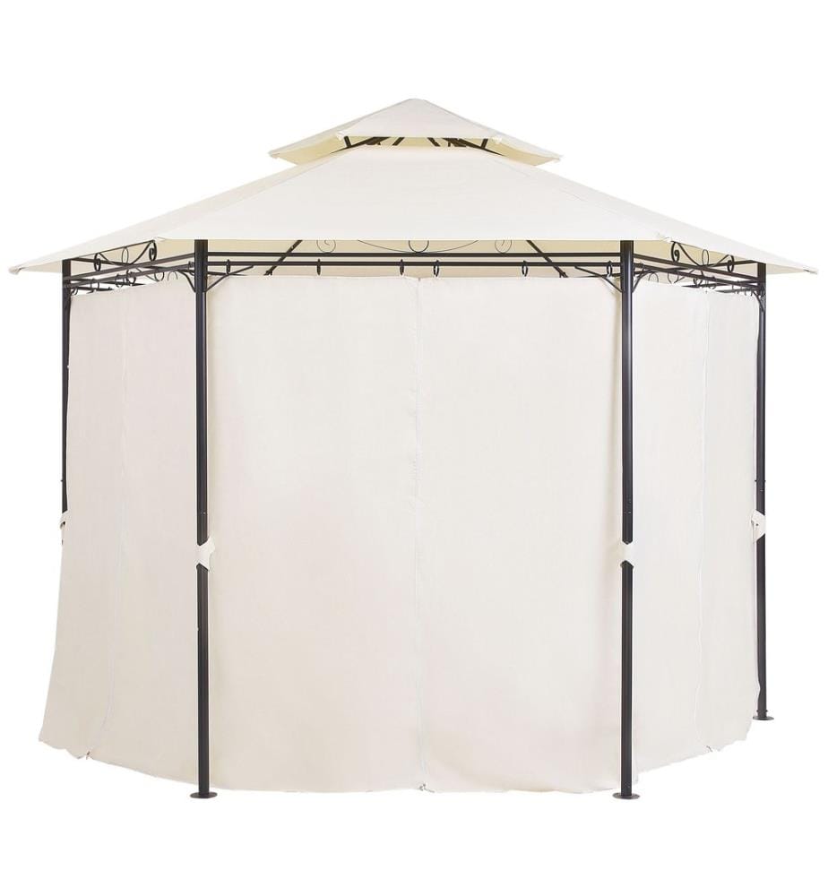Pavillon PORTEL Metall 350 cm 350 cm Beige