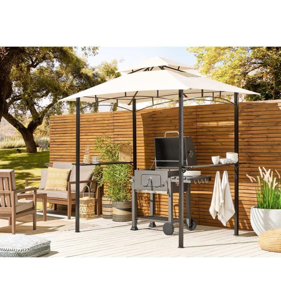 Pavillon NARO Metall 240 cm 148 cm Beige