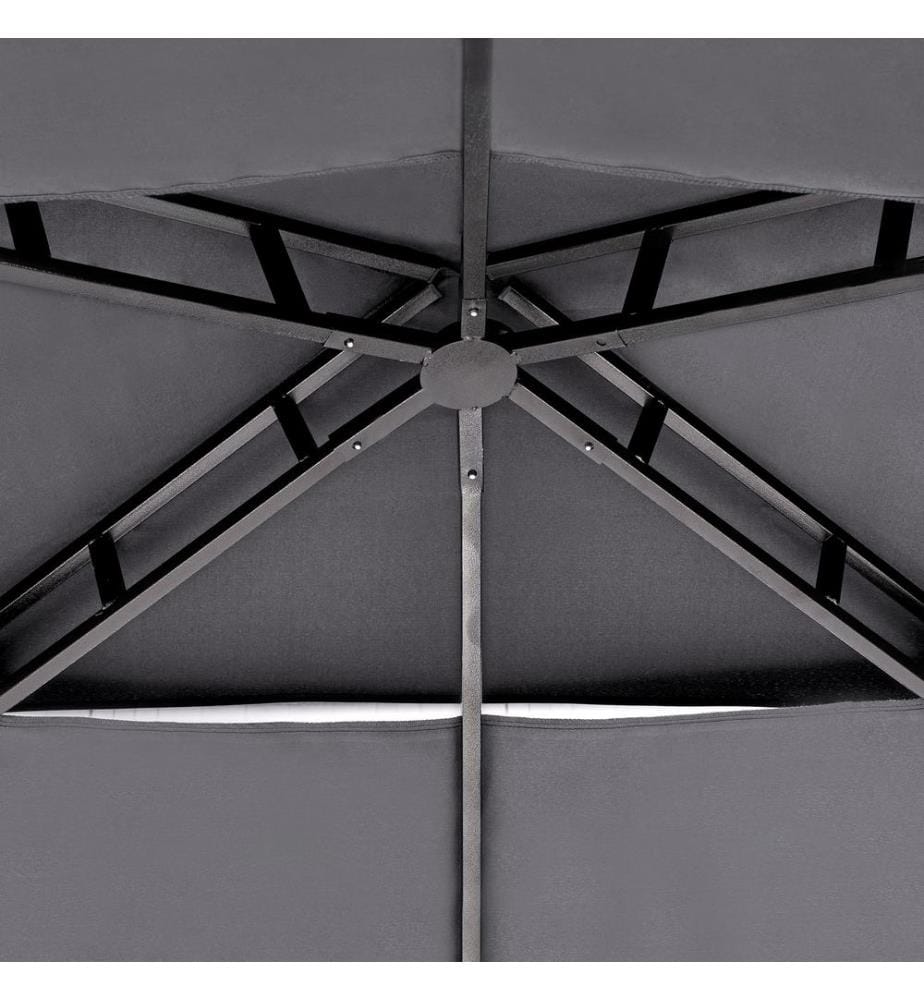 Pavillon NARO Metall 240 cm 148 cm Grau