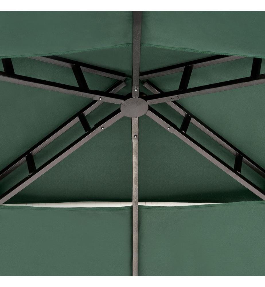 Pavillon NARO Metall 240 cm 148 cm Dunkelgrün