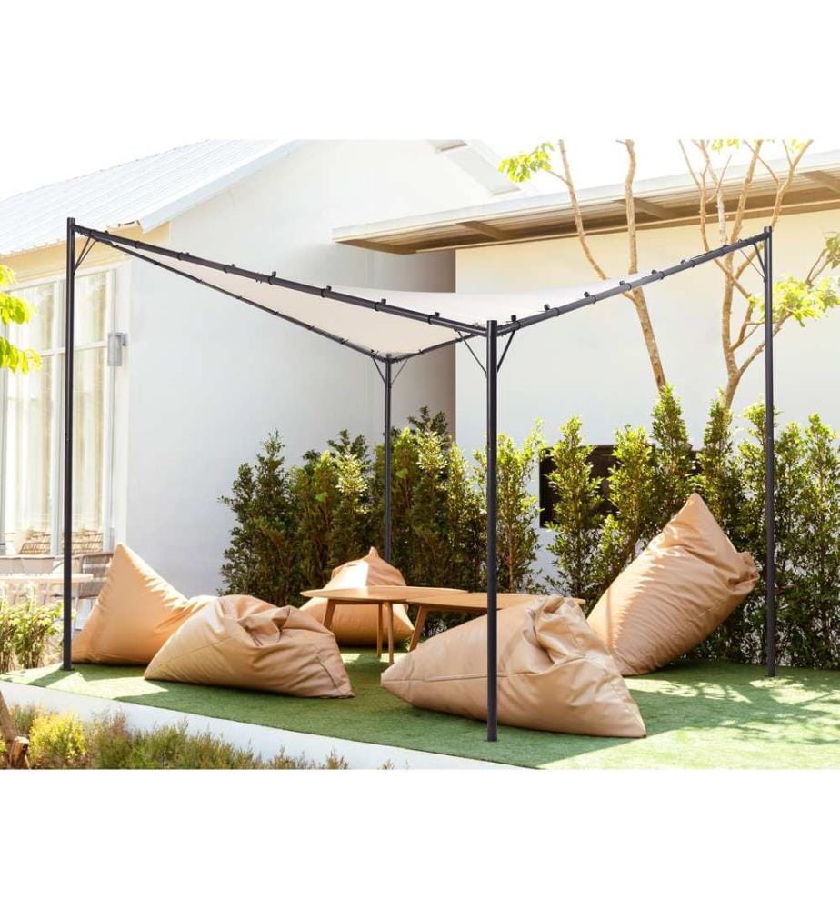 Pavillon AVENTINE Metall 300 cm 300 cm Beige