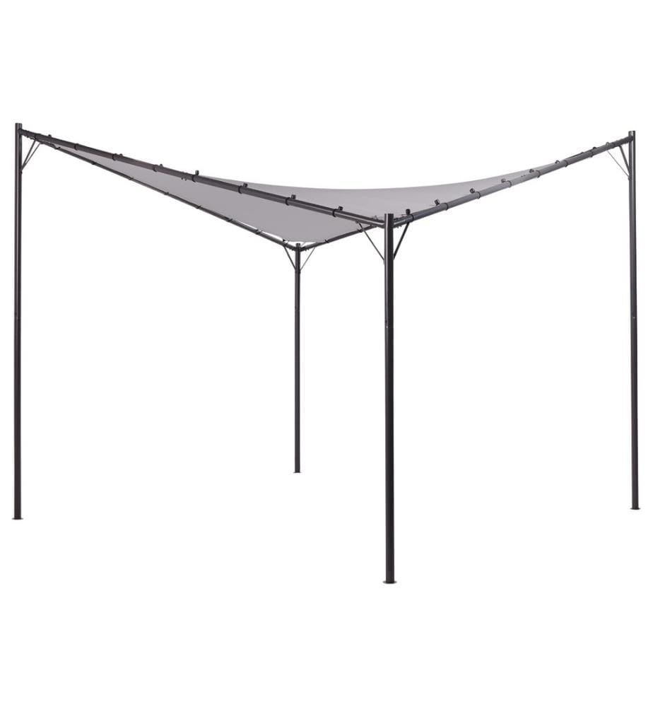 Pavillon AVENTINE Metall 300 cm 300 cm Grau
