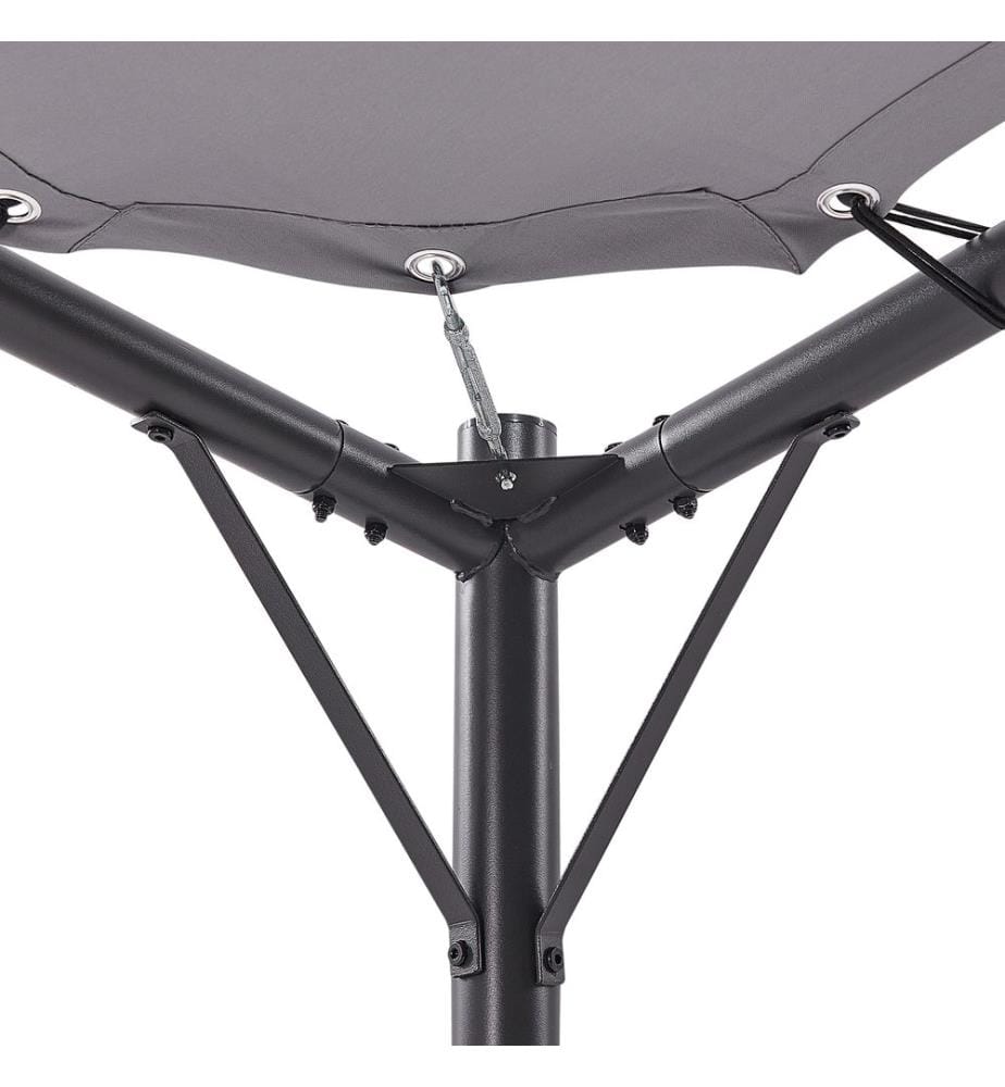 Pavillon AVENTINE Metall 300 cm 300 cm Grau