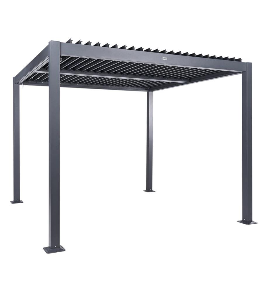 Gazebo FORNOLI Metal 296 cm 296 cm Black