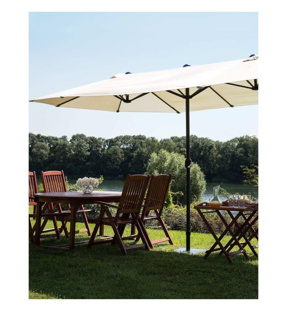 Parasol de jardin 460 cm SIBILLA Beige