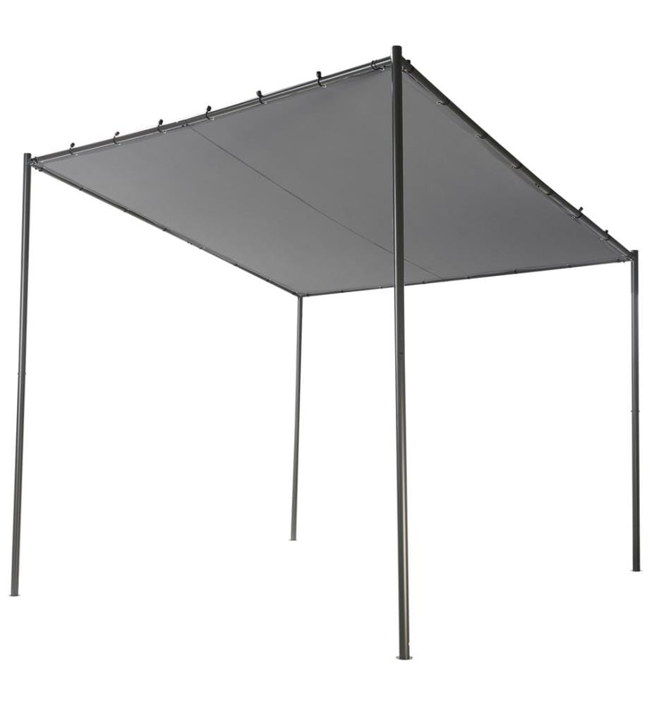 Pavillon VIMINO Metall 282 cm 294 cm Dunkelgrau