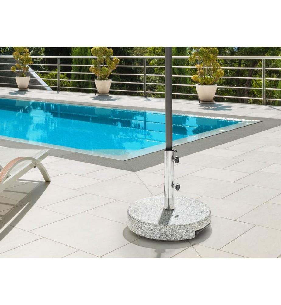Sonnenschirmfuss CERZETO Grau Rund 30 kg