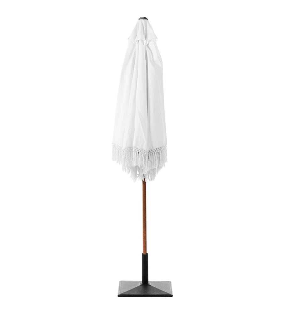 Parasol de jardin 258 cm MURASA Blanc