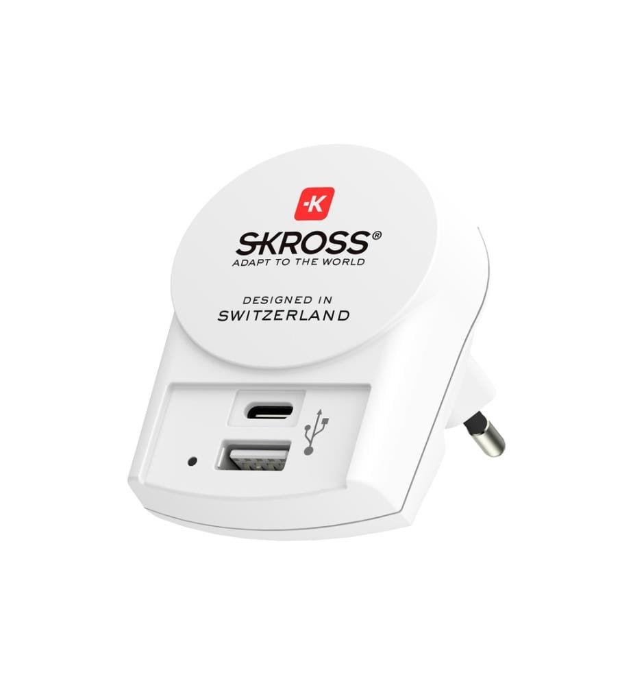 SKROSS - Weltreiseadapter PRO+ USB (A+C)