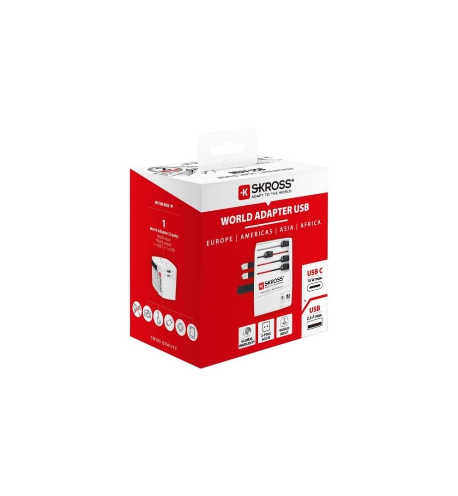 SKROSS - Weltreiseadapter MUV USB (AC)