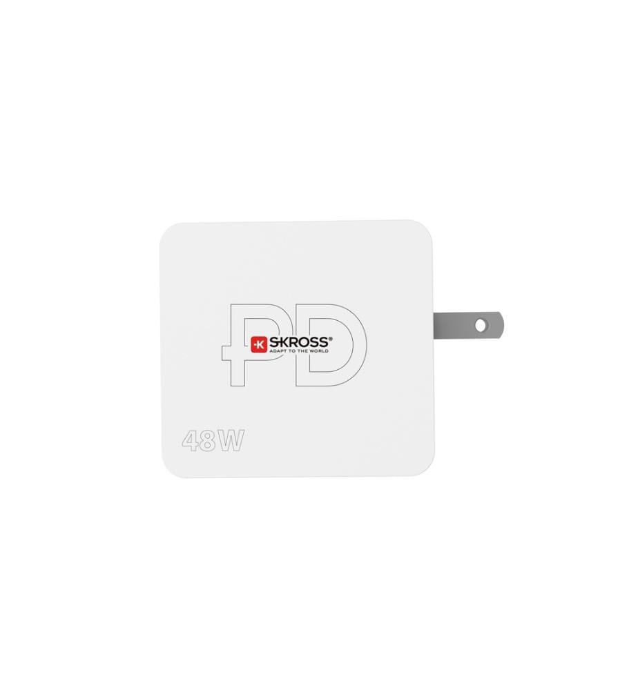 SKROSS - Chargeur mural USB Multipower Combo+, US, 48 W, Blanc