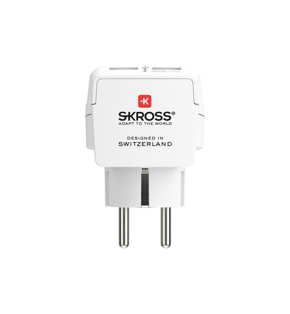 SKROSS - Adaptateur de voyage Country Europe / Europe, USB