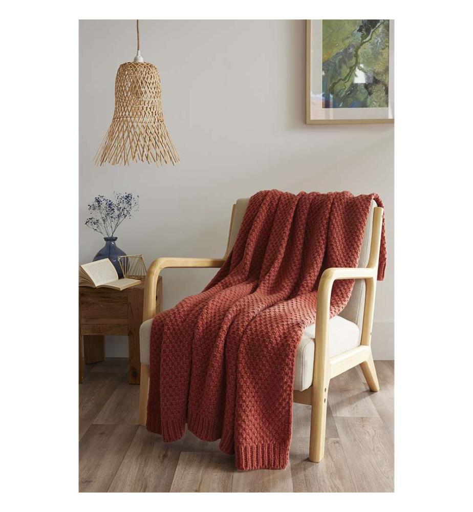 Plaid 125 x 150 cm Olympia - Terracotta