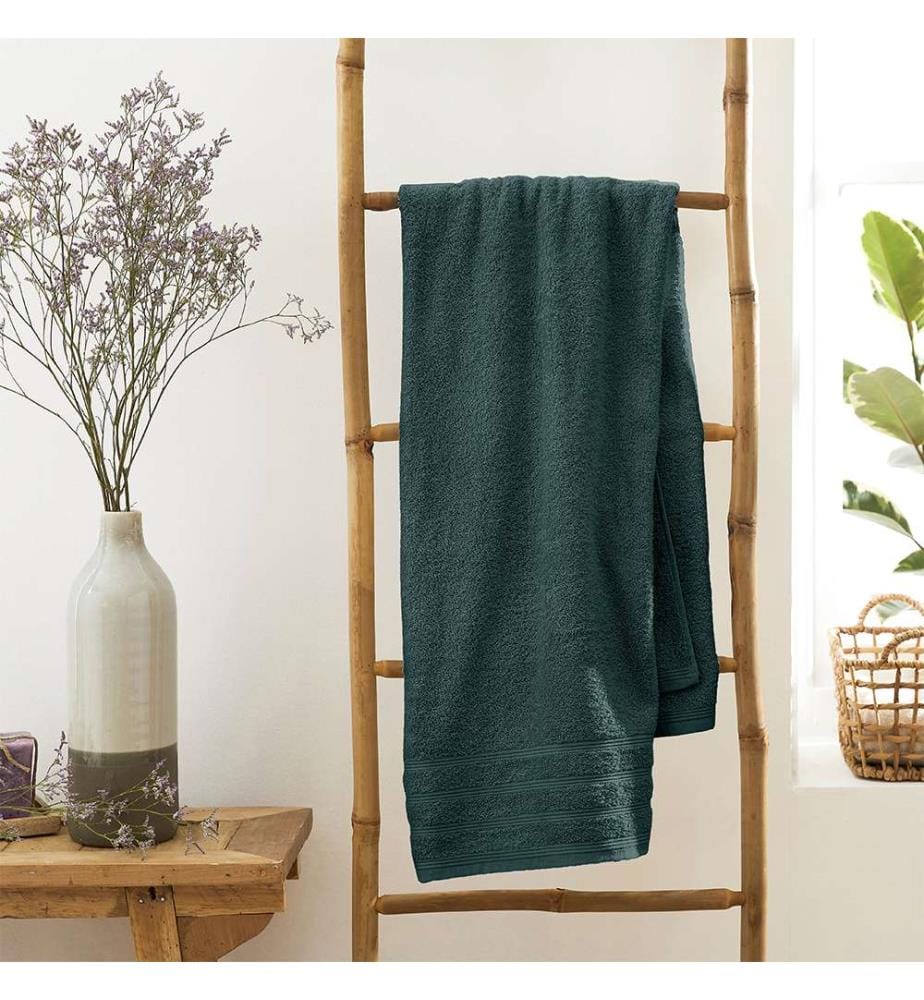 Drap de Bain "Spa" 100% Coton 90 x 150 cm Emeraude