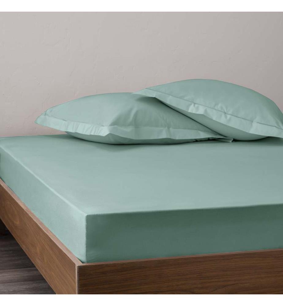 Spannbettlaken Perkal 140 x 190 cm - Celadon