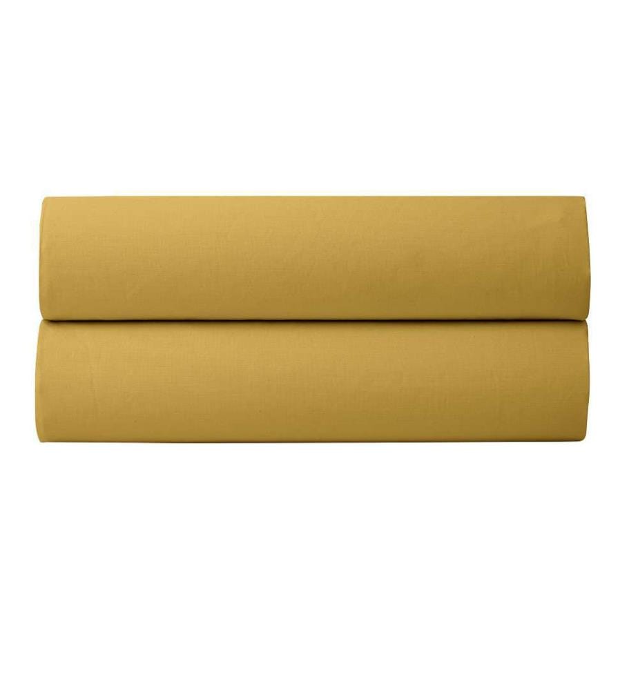 Spannbettlaken aus Perkal 140 x 190 cm - Mango