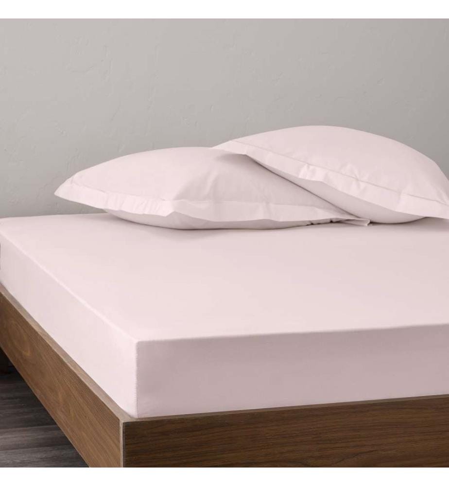 Perkal-Spannbettlaken 140 x 190 cm - Rosa