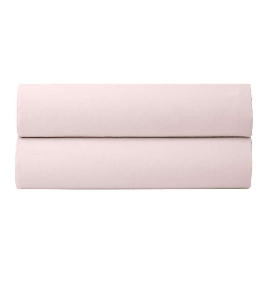 Perkal-Spannbettlaken 140 x 190 cm - Rosa