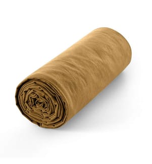 Spannbettlaken aus 100% Baumwolle 140 x 190 cm Honig