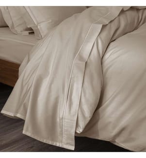 Perkal-Flachbettlaken 180 x 290 cm - Leinen