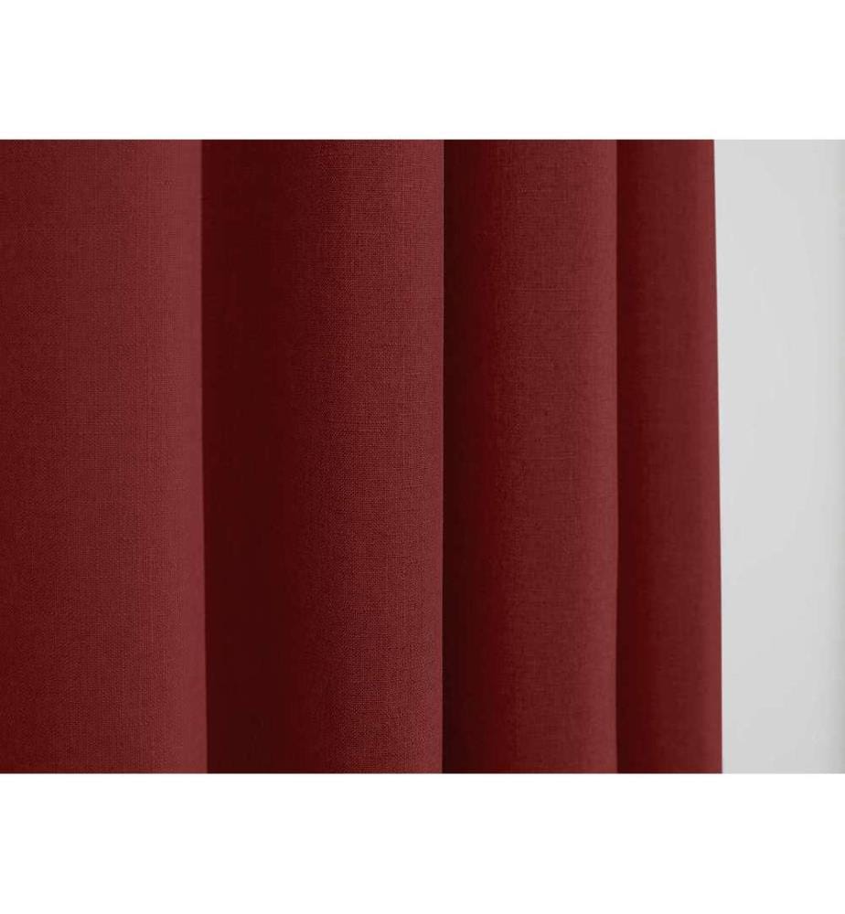 Paar Ösenvorhänge 140 x 260 cm - Kirsche
