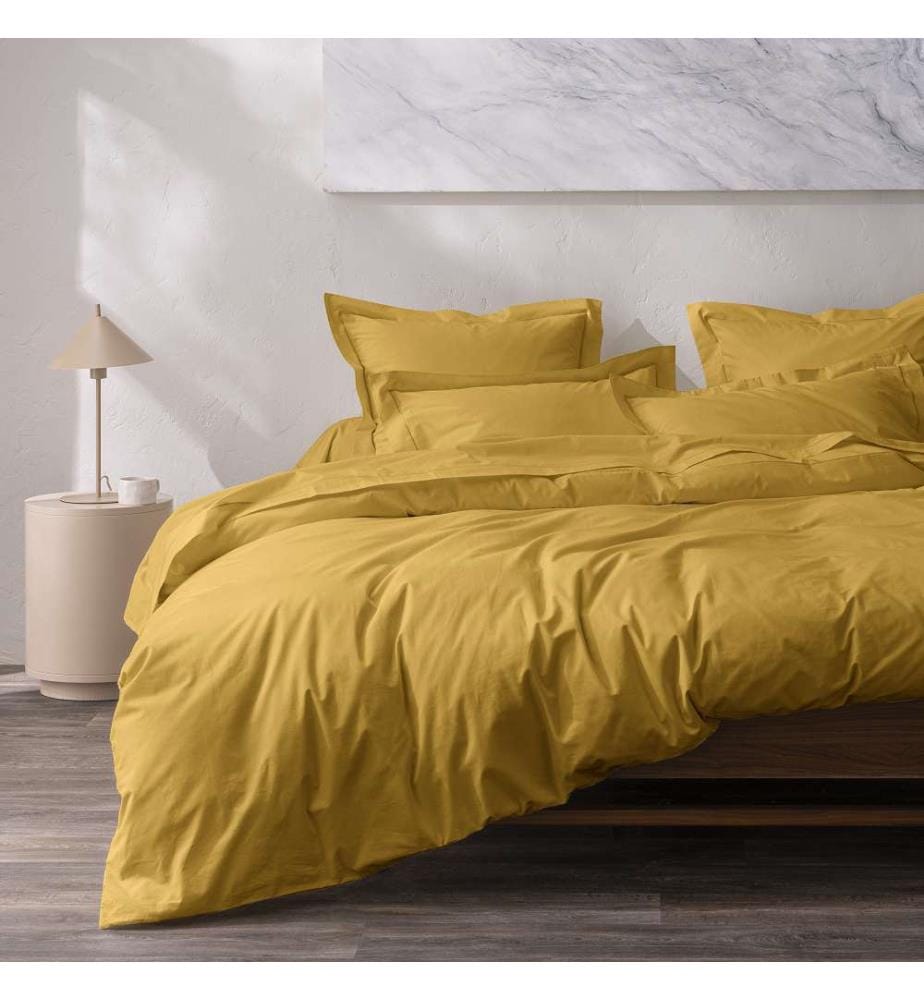 Bettdeckenbezug aus Perkal 140 x 200 cm - Mango